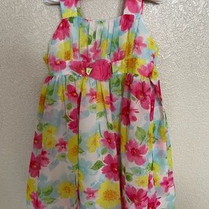 Flowery toddler dress